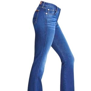 7 for all mankind size 26 blue cotton jeans